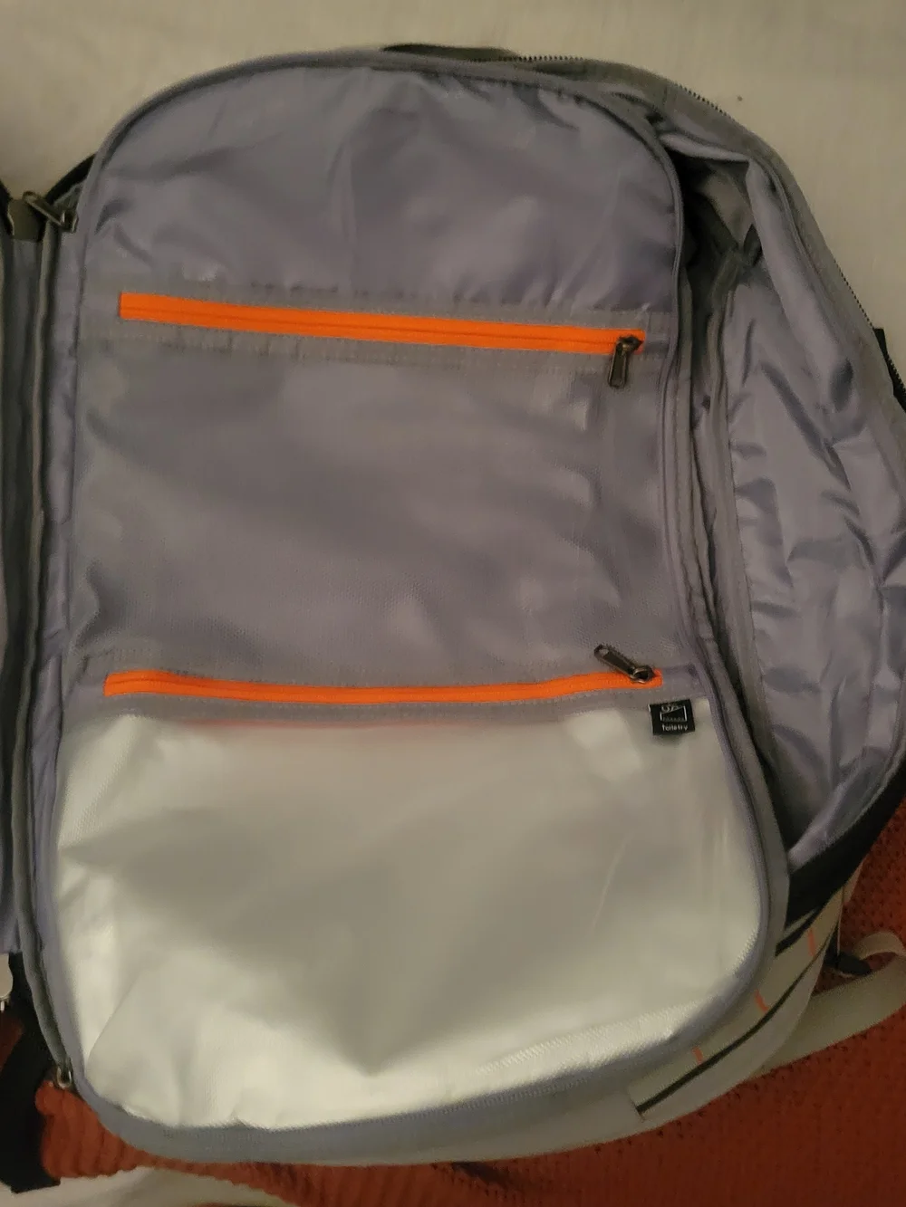Tolaga gray travel backpack